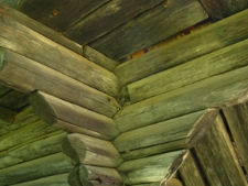 Detal konstrukcyjny loftu z Rolstad, Norsk Folkemuseum