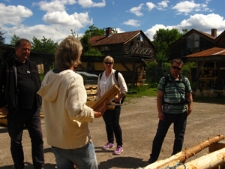 Prezentacja narzędzi ciesielskich w Norsk Folkemuseum