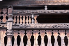 Detal snycerski loftu z Grimsgard w Nes, Norsk Folkemuseum