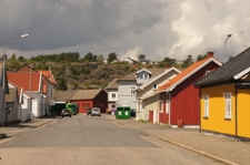 Widok ulicy w Larviku