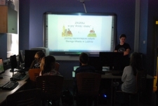 Prezentacja gry "Anioły i Diabły", warsztaty w PSSP.