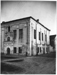 Brody, front i elewacja boczna synagogi
