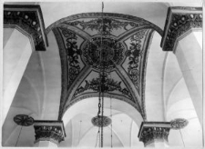 Ostr&oacute;g, wnętrze synagogi, sklepienie