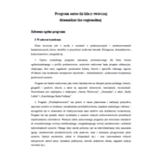 Program autorski klasy tw&oacute;rczej dziennikarsko-regionalnej