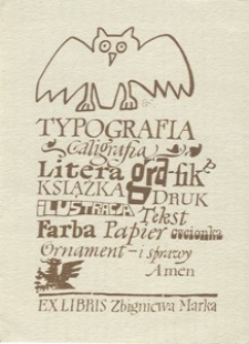Ex Libris Zbigniewa Marka
