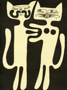 Dwa Koty &ndash; grafika Andrzeja Kota