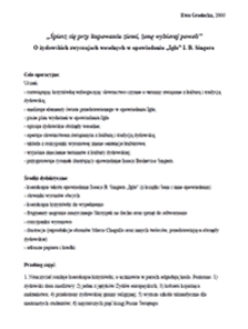 "Śpiesz się przy kupowaniu ziemi, żonę wybieraj powoli" O żydowskich zwyczajach weselnych w opowiadaniu "Igła" I. B. Singera