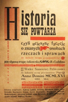 Afisz, "Historia się powtarza"