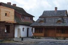 Biłgoraj, "The City on the Trail of Borderland Cultures", a reconstruction of the arcaded houses