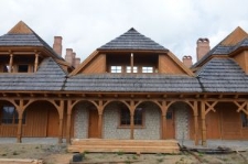 Biłgoraj, "The City on the Trail of Borderland Cultures", a reconstruction of the arcaded houses
