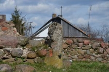 Krynki, ruiny Wielkiej Synagogi i drewniana zabudowa miasta