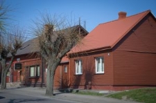Siemiatycze, the wooden town buildings