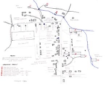 Mapa pamięci Kalinowszczyzny wykonana przez Stanisława Dąbka