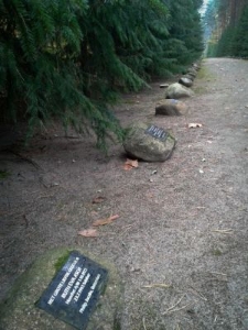 Sobibór, the Remembrance Alley on the former camp's grounds