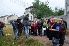 Zwiedzanie Rohatynia, okolice nieistniejącej dziś synagogi, objazd transgraniczny Shtetl Routes