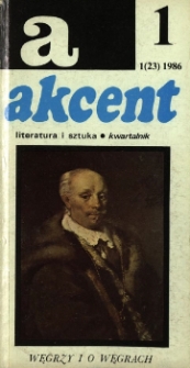 Akcent: literatura i sztuka. Kwartalnik. R. 1986, nr 1 (23)