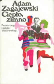 Okładka powieści Adama Zagajewskiego "Ciepło, zimno"