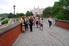 Przed Bramą Grodzką - wycieczka w ramach Festiwalu Zaczarowany Lublin 2016.