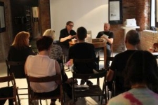 Promocja tomu wierszy Małgorzaty Skałbani pod tytułem "Ćwirko"