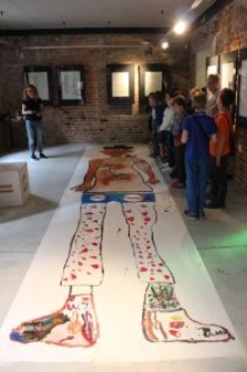 Zajęcia plastyczne "Małego Miasta Poezji" w "Domu Sł&oacute;w" w Lublinie