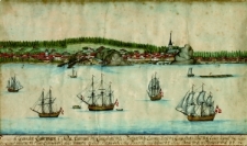 Widok Larviku z 1785 roku