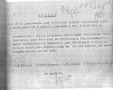 Wyciąg z protokołu posiedzenia Rady Nadzorczej Sp&oacute;łdzielni Związku Pszczelarzy w Lublinie z 3 maja 1946 roku