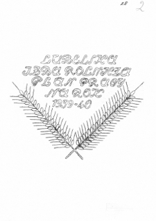 Plan pracy Lubelskiej Izby Rolniczej z roku 1938 na rok 1939-40