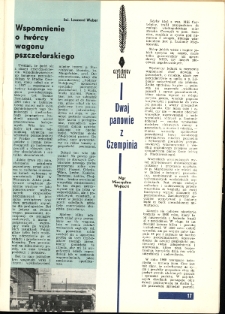 Wspomnienia o tw&oacute;rcy wagonu pszczelarskiego Teodorze Rembalskim