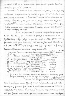 Fragment „Reduty Lubelskich Pszczelarzy” autorstwa Stanisława Jasińskiego z 1974 roku z informacją o zatwierdzeniu Instytutu Pszczelarskiego w Lublinie