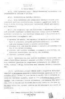 Statut Spółdzielni „Związek Pszczelarzy spółdzielnia z odpowiedzialnością udziałami w Lublinie” z 17 września 1945 roku