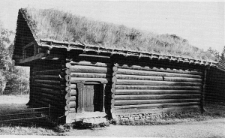 Budynek z bali, Raulandstua z Rauland, gmina Nore og Uvdal, okręg Buskerud, wschodnia Norwegia