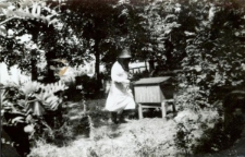 Stanisław Jasiński w swojej pasiece na Poczekajce koło Lublina w 1965 roku