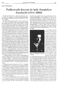 Artykuł Pawła Surdackiego w gazetce „Głos Ziemi Urzędowskiej” z 2004 roku o Stanisławie Surdackim