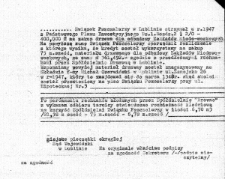Odpis pisma Sądu Wojewódzkiego w Lublinie o rozbieżnościach ilościowych drewna zakupionego przez Związek Pszczelarski w 1947 roku