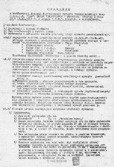 Protokół z Konferencji Komisji Normalizacji Sprzętu Pszczelarskiego w dniu 13 listopada 1953 roku w m. Kruklanki koło Olsztyna