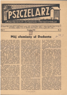 Niemieckie czasopismo „Pszczelarz” nr 6 z czerwca 1944 roku wydawane na terenie Generalnej Guberni