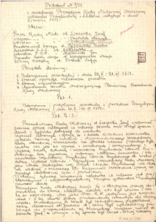 Protokół z dnia 25 marca 1953 z posiedzenia Prezydium Rady Nadzorczej Okręgowej Spółdzielni Pszczelarskiej w Lublinie