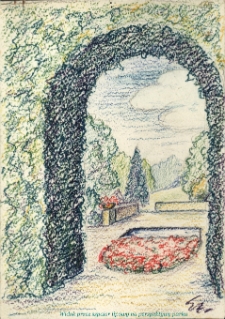 Perspektywa parku roślin pożytkowych w Zemborzycach w projekcie Związku Pszczelarzy w Lublinie z 1946 roku