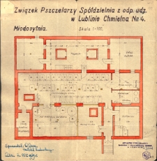 Plan Miodosytni Związku Pszczelarzy w Lublinie przy ulicy Chmielnej 4 z dnia 22 stycznia 1949 roku