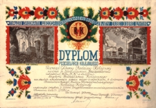 Dyplom Pszczelarza Kolejowego dla Stanisława Jasińskiego przyznany przez Zarząd Główny Rodziny Kolejowej w Warszawie 26 kwietnia 1936 roku