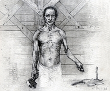 Cieśla z narzędziami