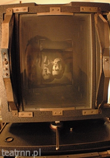 Tył aparatu Globica w atelier fotograficznym Renaty Sarnowskiej