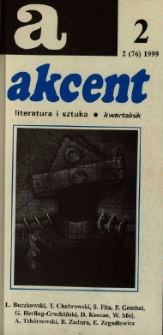 Akcent: literatura i sztuka. Kwartalnik. R. 1999, nr 2 (76)