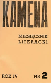 Kamena : miesięcznik literacki Nr 2 (32), R. IV (1936)