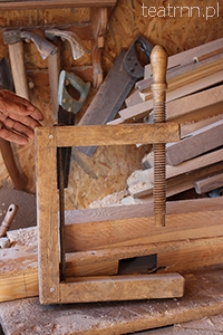 Ścisk stolarski drewniany