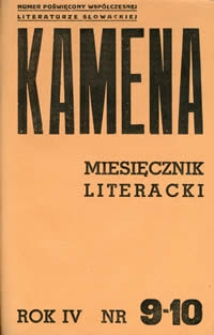 Kamena : miesięcznik literacki Nr 9-10 (39-40), R. IV (1937)