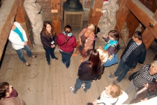 Uczestnicy Misterium Dzwonu 2016 na Wieży Trynitarskiej