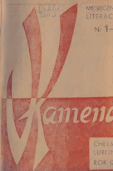 Kamena : miesięcznik literacki Nr 1-3 (75-77), R. IX (1948)