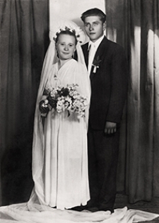 Fotografia ślubna Kazimierza i Genowefy Zamojskich