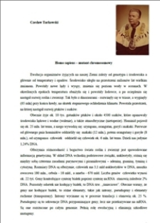 Homo sapiens &ndash; mutant chromosomowy